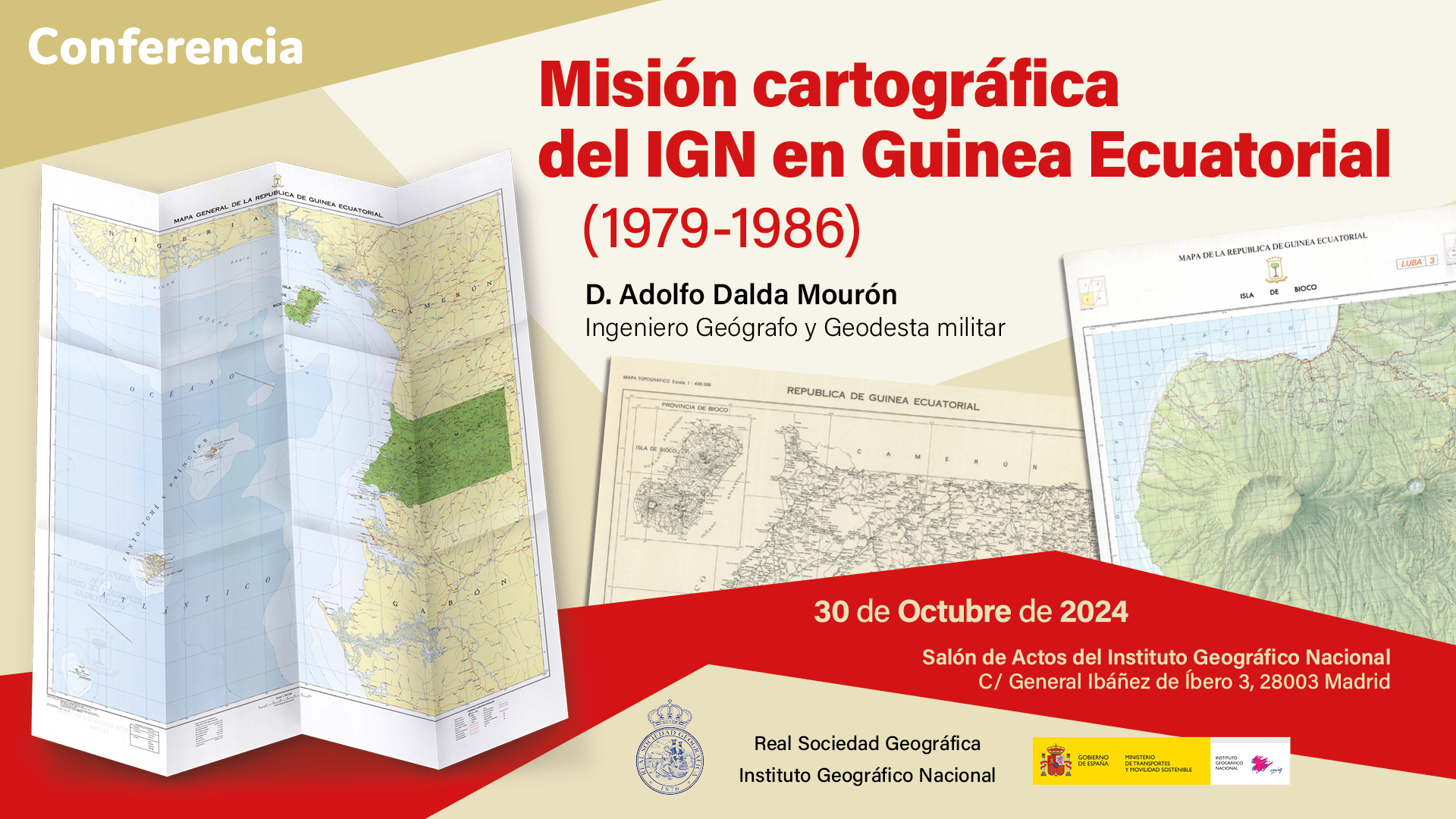 Misión cartográfica del Instituto Geográfico Nacional en Guinea Ecuatorial (1979-1986) @ Salón de Actos del Instituto Geográfico Nacional | Madrid | Comunidad de Madrid | España