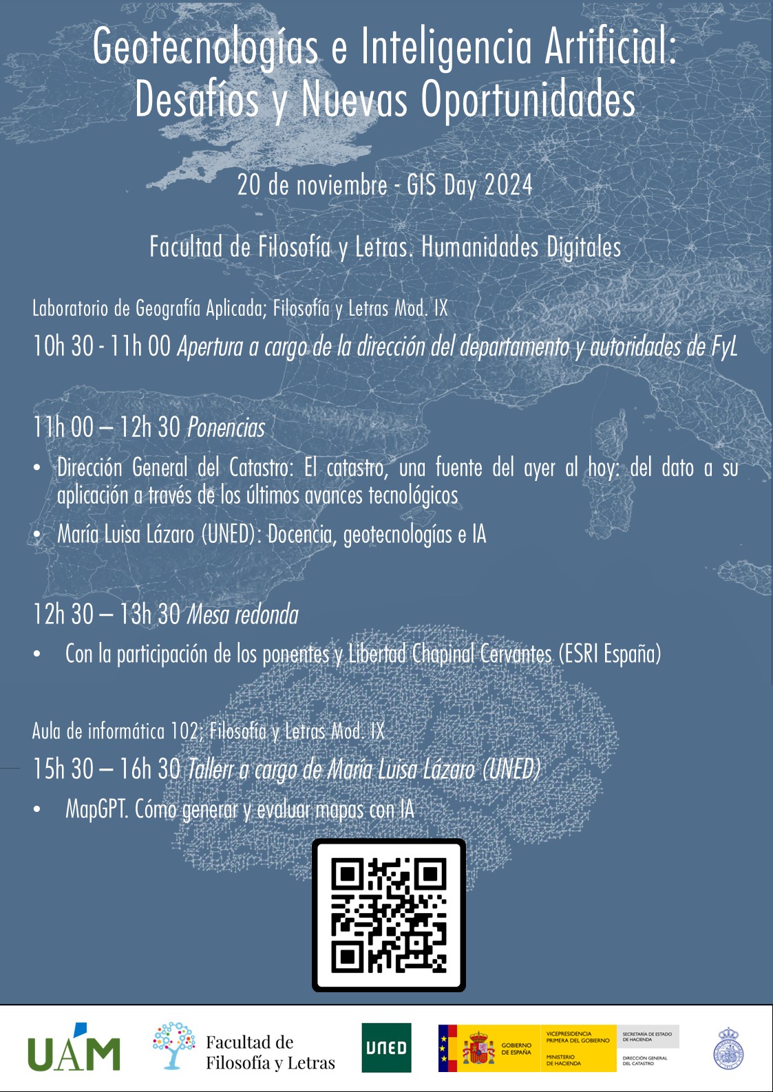 GIS DAY: Geotecnologías e IA:  desafíos y nuevas oportunidades @ Laboratorio de Geografía Aplicada. Facultad de FyL. Módulo IX | Madrid | Comunidad de Madrid | España